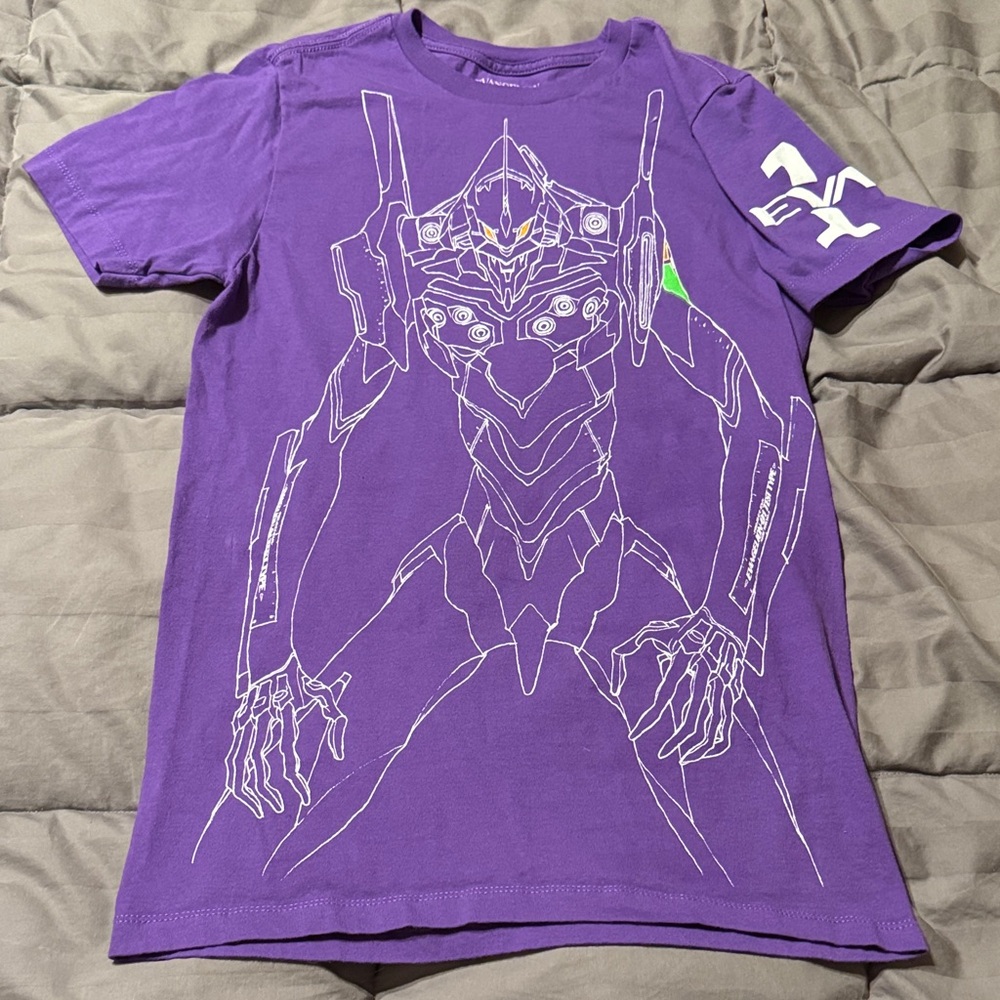 Evangelion Purple Graphic T-Shirt